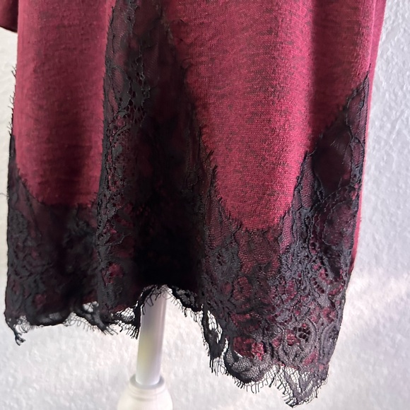 Lane Bryant Maroon V-Neck Dress with Lace Detail
Size 18/20 - Picture 3 of 5